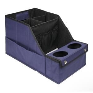 MULISOFT Car Seat Organizer- Backseat Car Organizer with 11 Storages Blue